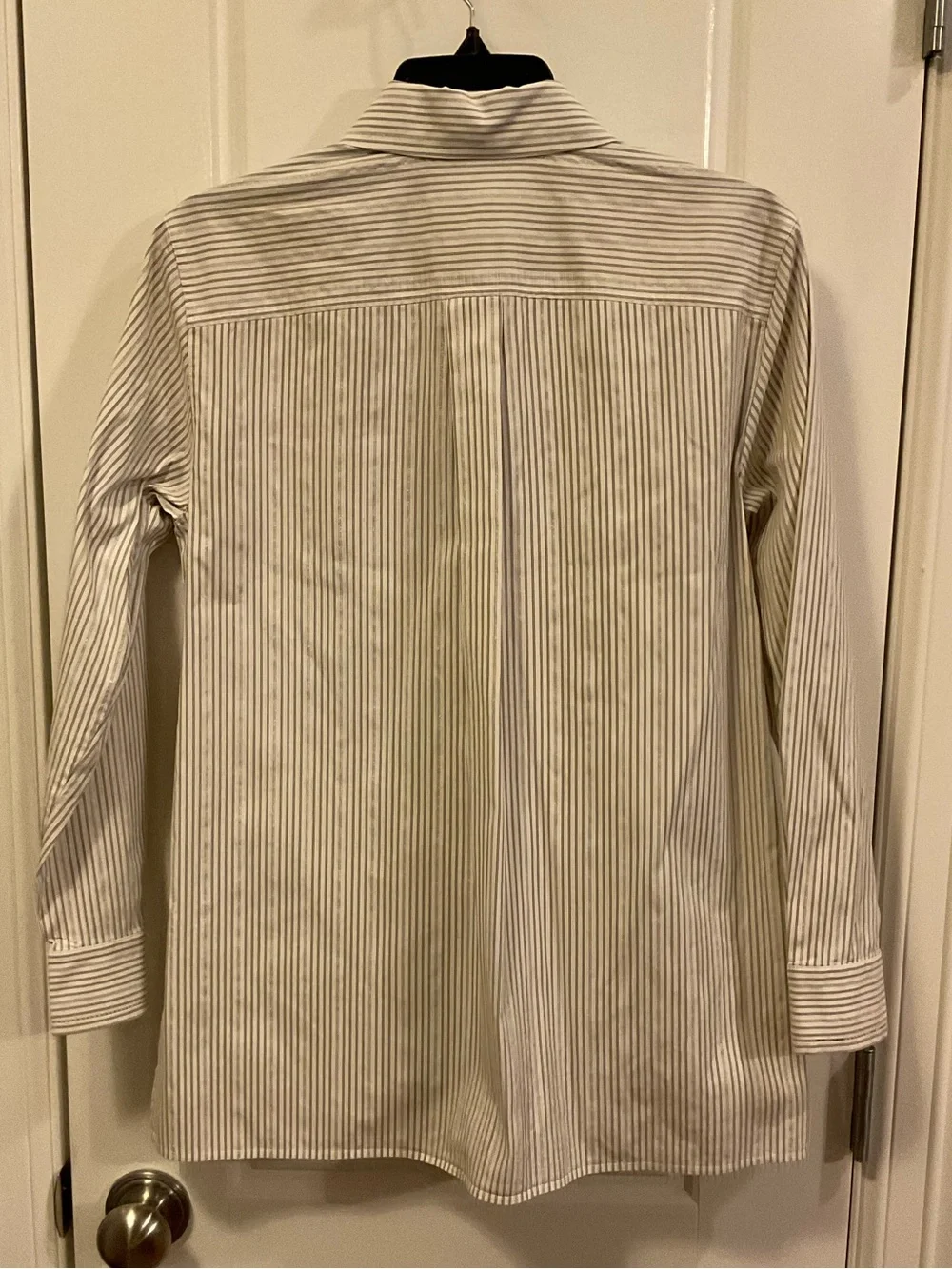 Lafayette 148 New York Shimmer Stripe Button Down - XS - Picture 7 of 8